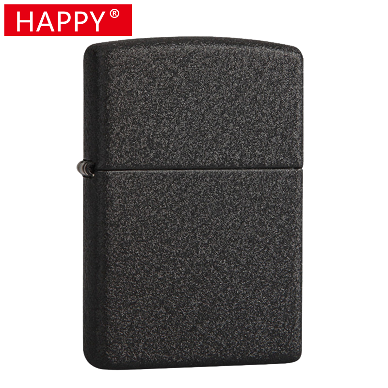 happy磨砂煤油耐磨防风创意打火机