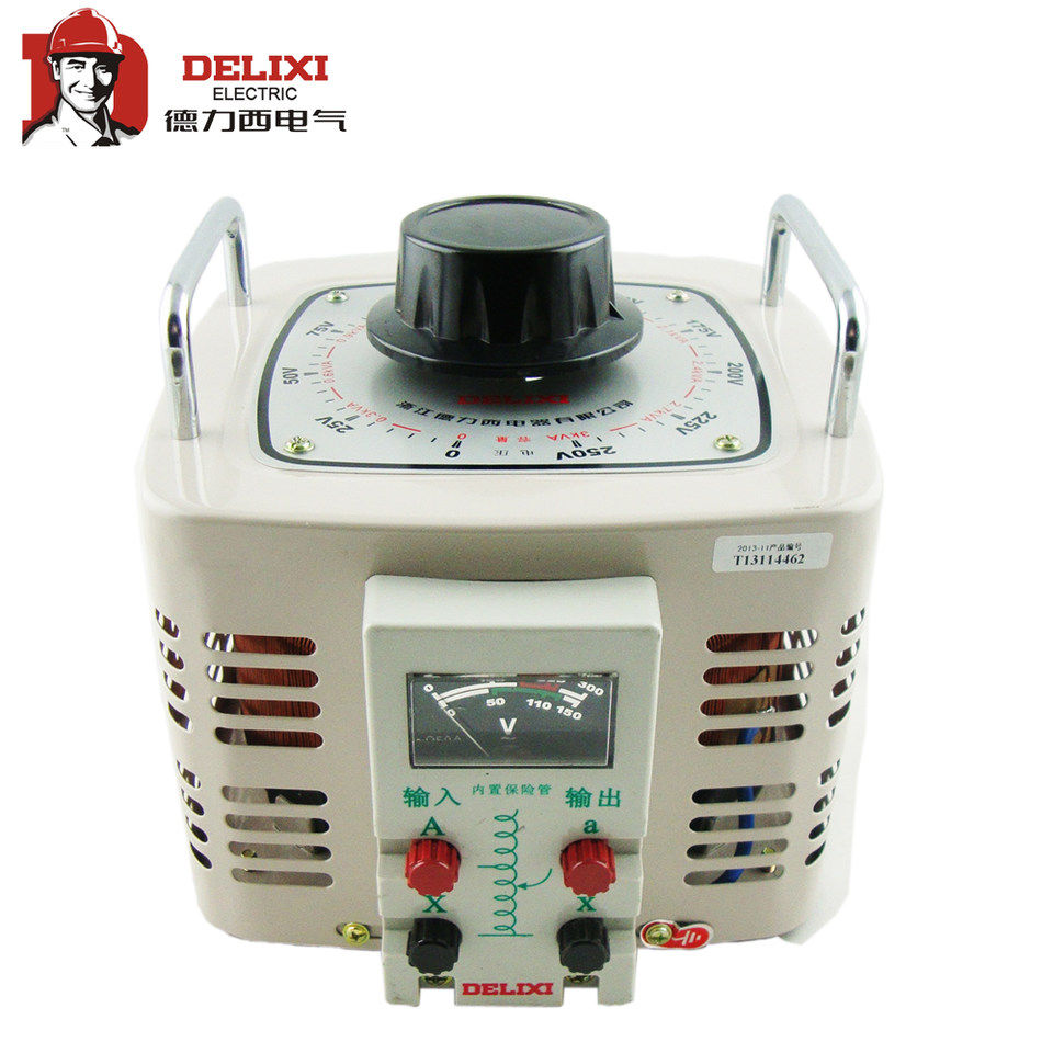 正品德力西tdgc2-2k单相220v接触式调压器2000w2千瓦 调压电源_不打折