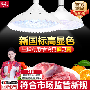生鲜灯白光高显猪肉鲜肉灯2023新国标蔬菜水果熟食市场超市专用灯
