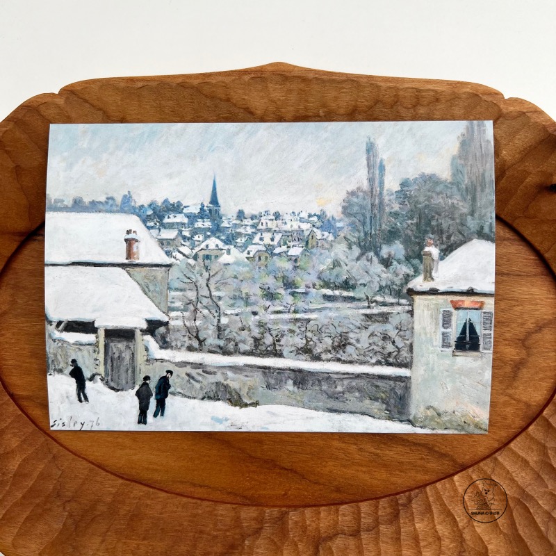 「SHUNA」巴黎郊区的冬天 法国印象派Sisley风景明信片单张现货
