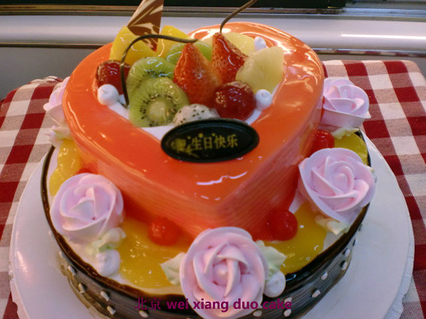 生日蛋糕 北京 水果生日蛋糕 北京双层桃心蛋糕 西城区生日蛋糕