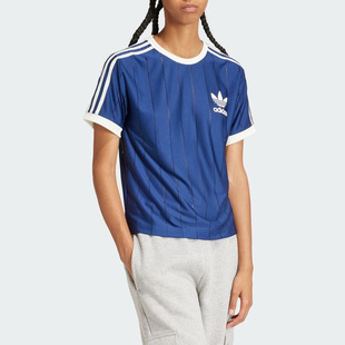 Adidas阿迪达斯三叶草女装2024夏季新款运动休闲短袖T恤IR7466