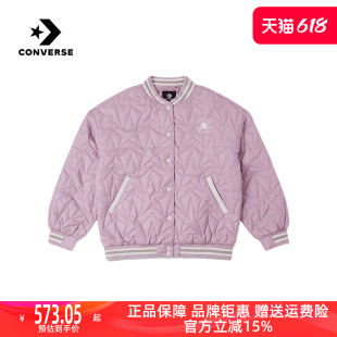 CONVERSE匡威女款2023冬新款保暖飞行服运动棉服夹克外套10025223