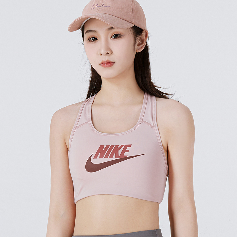 nike耐克文胸女装2022春季新款运动内衣胸衣跑步粉色健身衣dm0580