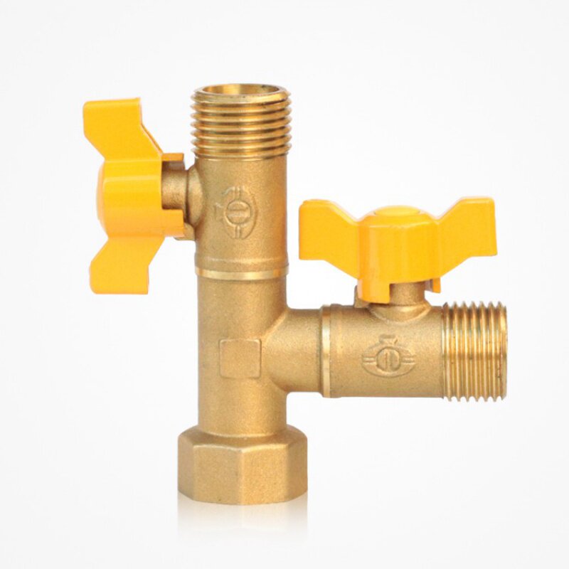 4分全铜杆加厚燃气三通阀门黄铜芯煤气液化气天然气开关球阀接头