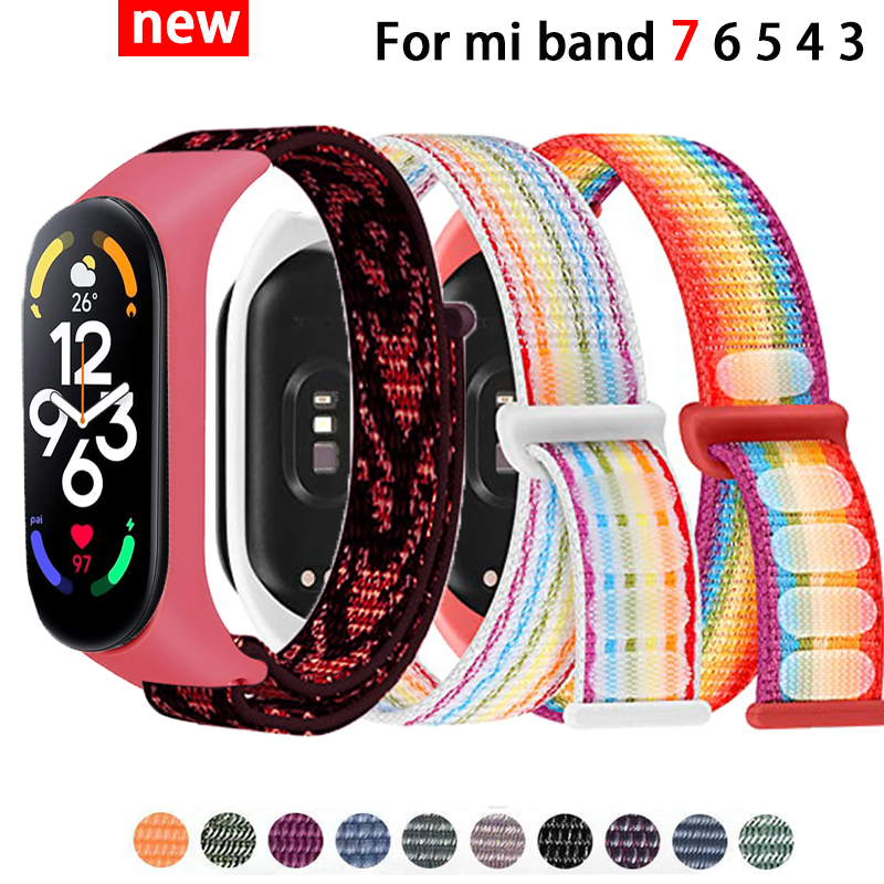 Nylon Strap For xiaomi mi band 6 Bracelet watchband pulsera