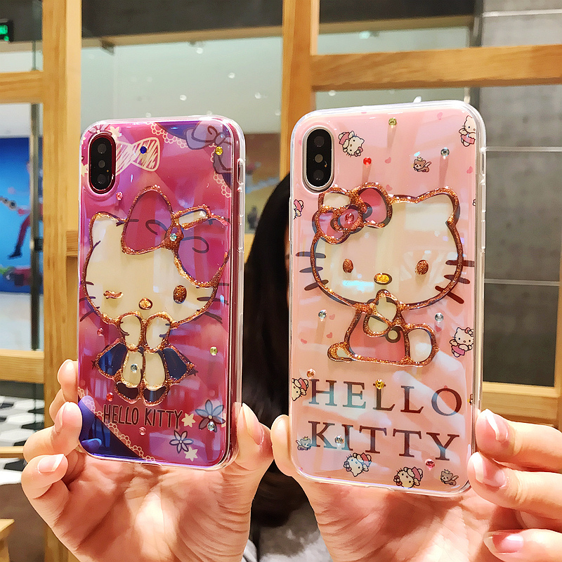 卡通HelloKitty凯蒂猫适用苹果iPhone11Pro手机壳XsMax可爱XR软壳