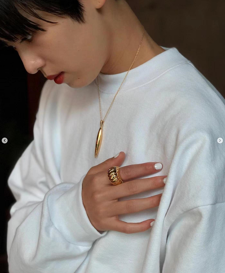 SOPHIE BUHAI项链戒指925银18k金时尚简约毛衣链海螺戒指