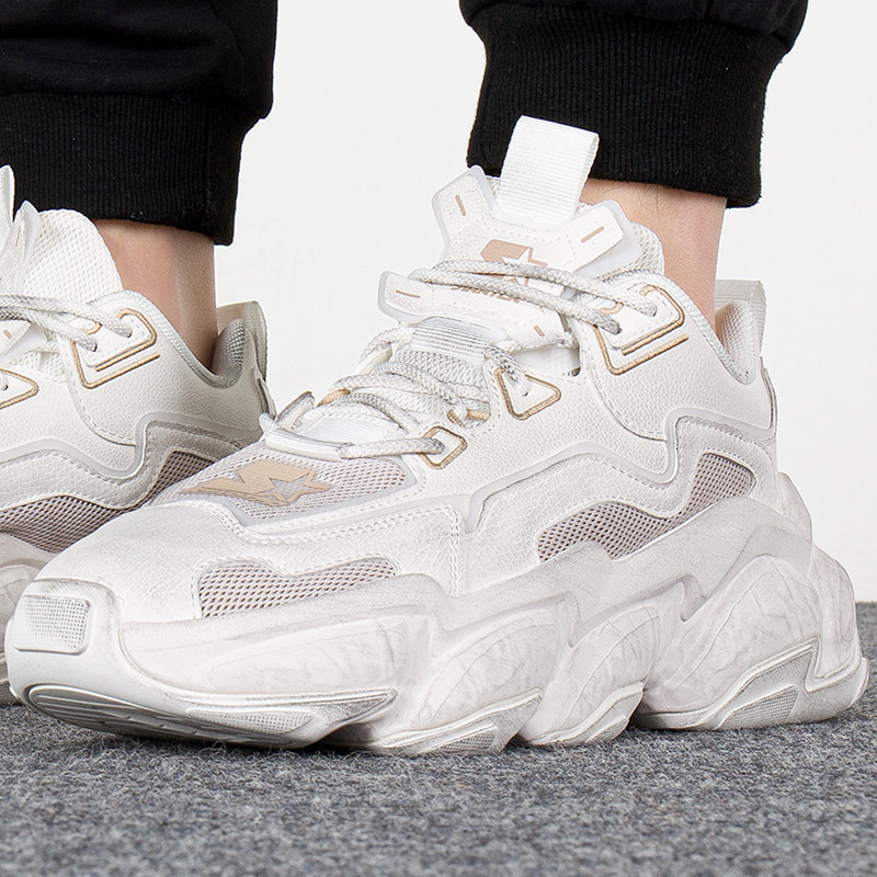 starter老爹鞋男鞋2022春季运动鞋低帮复古厚底休闲鞋sth1s2011m