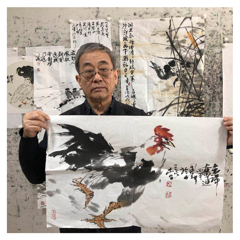 【中美协会员】刘国卿 李苦禅入室弟子 《吉祥奋进》