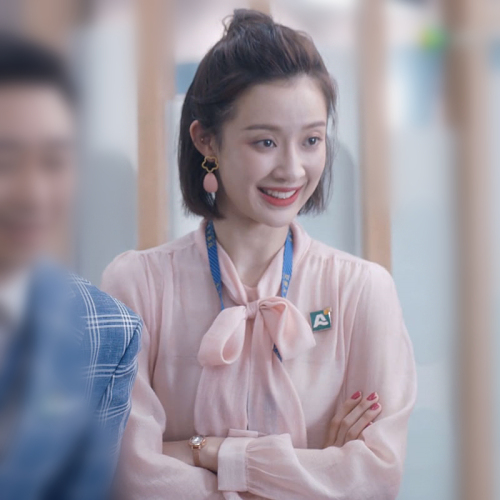 安家孙佳雨朱闪闪房似锦同款衣服雪纺衫女长袖蝴蝶结