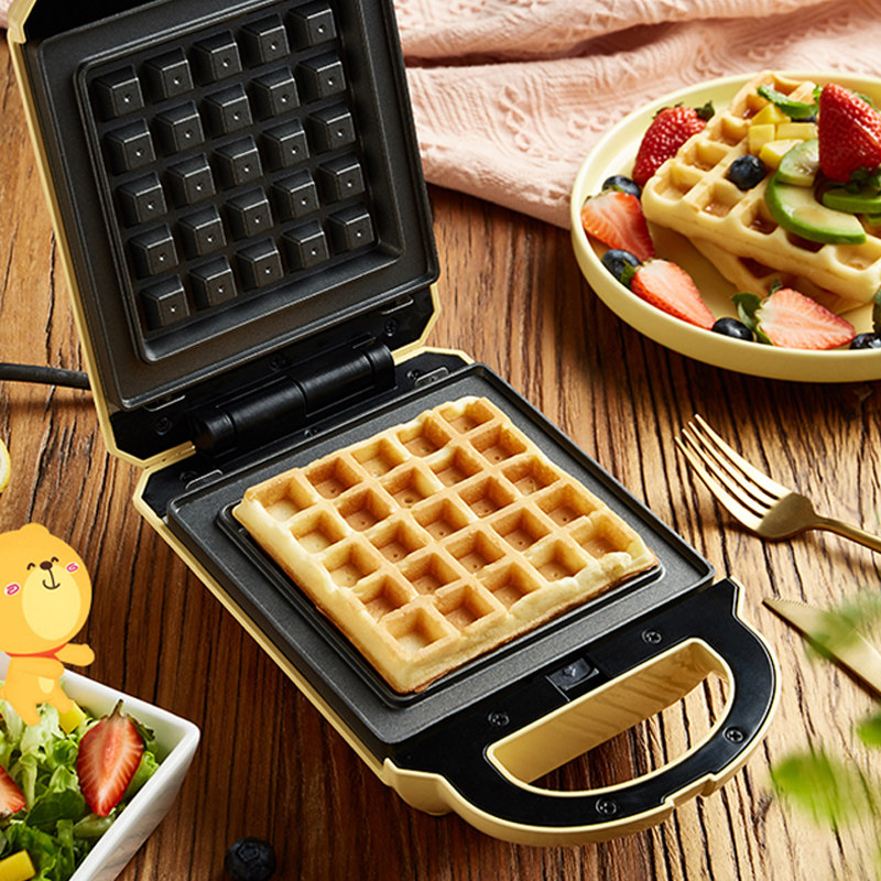 小熊三明治机早餐机家用小型轻食机华夫饼多功能加热吐司压烤面包