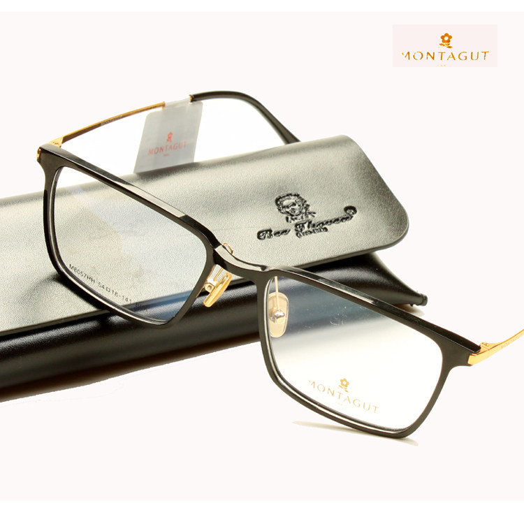 montagut超轻眼镜框复古眼镜架潮人镜架8057送轩尼防蓝光片