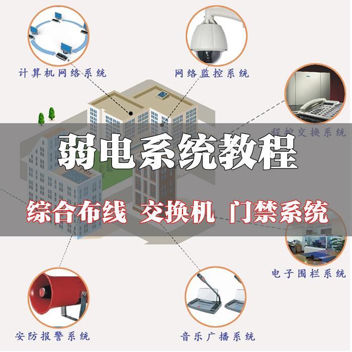 建筑工程弱电安装施工教程 综合布线楼宇门禁消防集成交换机施工