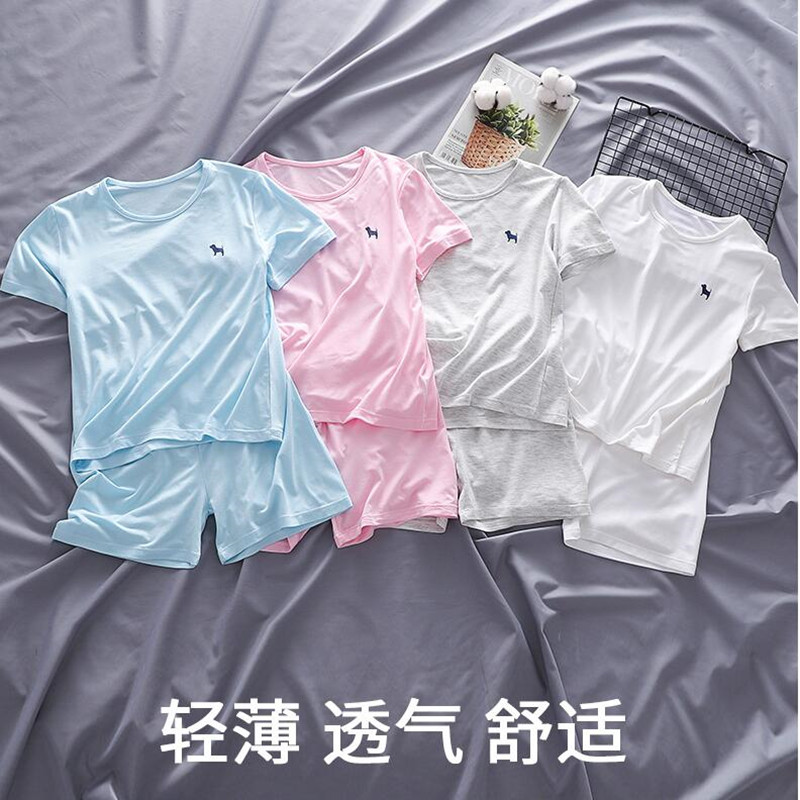 儿童短袖套装夏季男童莫代尔冰丝男孩女童薄款中大童短裤T恤童装在类目 童装/婴儿装/亲子装, 套装中 - 来自Buy2taobao.com提供专业的淘宝代购服务