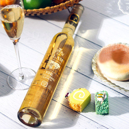 加拿大冰酒vqa原装进口卡蒂尼晚收白冰葡萄酒甜酒红酒375ml 包邮