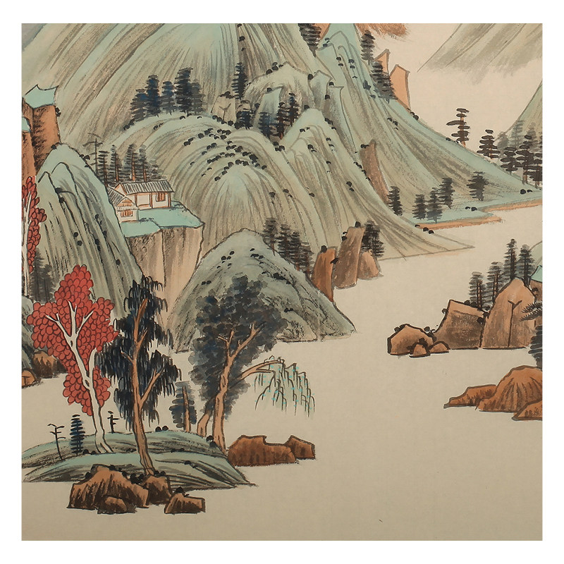 王玉清《山谷幽居》著名职业画家