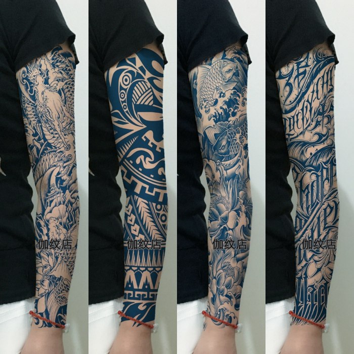 花臂纹身贴逼真防水