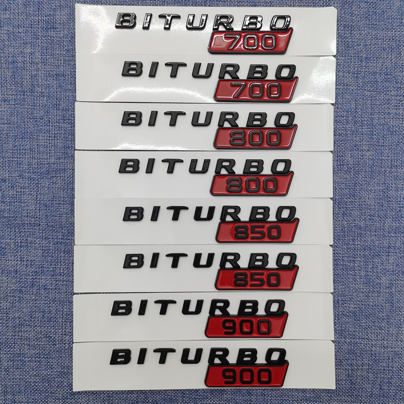 宾士巴博斯G700/800/850/900 BITURBO叶子板车标 火箭版后尾标志