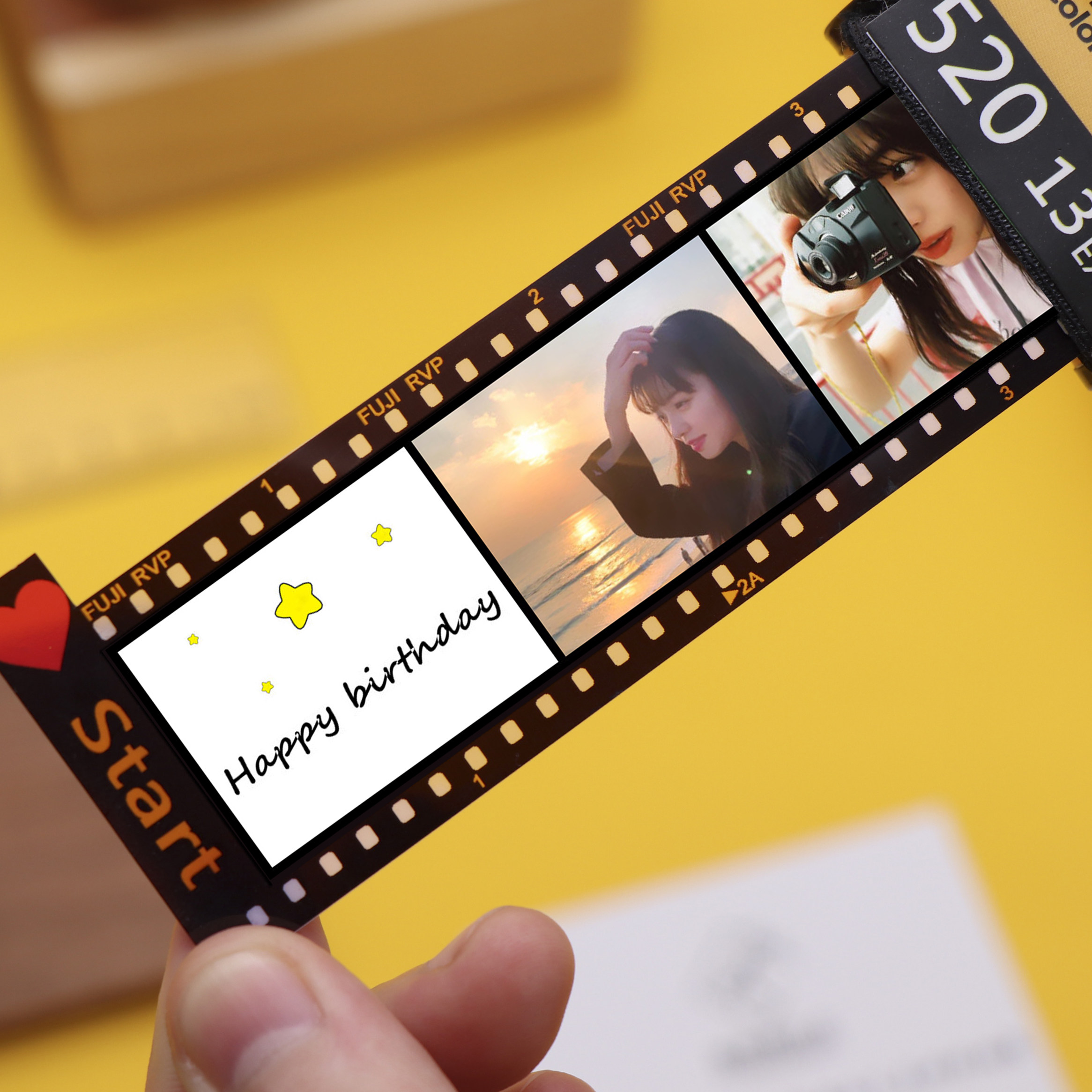 生日情人节礼物送男友女生创意diy定制彩色胶卷手工相册影集礼品