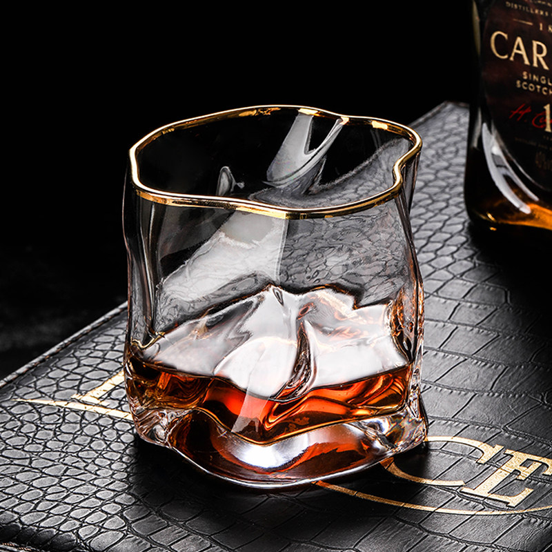 日本威士忌品鉴杯玻璃酒杯创意古典纯饮杯白兰地xo洋酒杯复古家用