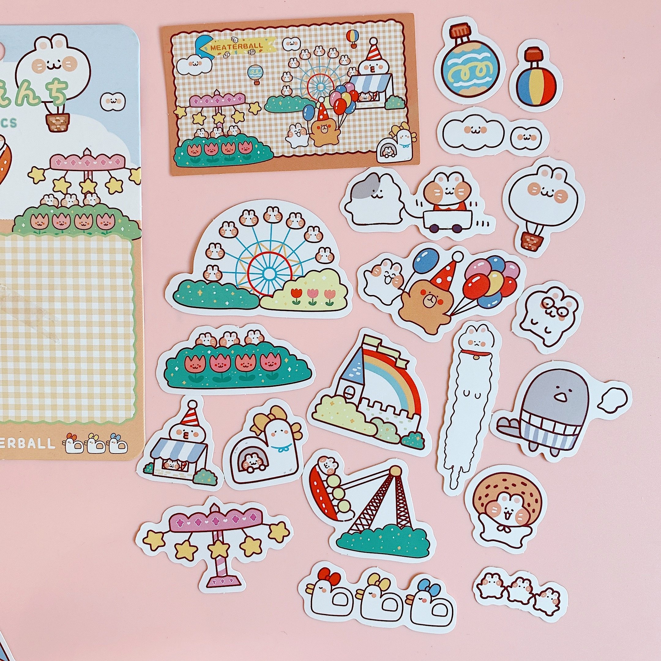 一折不干胶贴纸 卡通