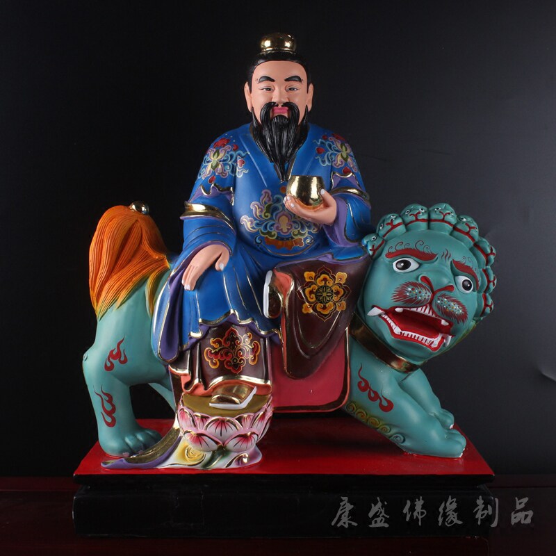 坐骑太乙真人神像太乙救苦天尊佛像九头狮子坐骑道教工艺品摆件