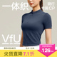 VfU骑行服运动针织T恤女春夏季跑步背心短袖训练服健身瑜伽服集合