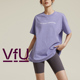 VfU宽松运动上衣女2024夏季新款瑜伽服短袖T恤健身服休闲跑步套装