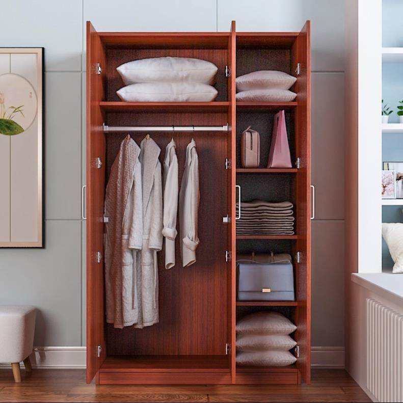 实木衣柜双开门女孩卧室方便简约现代一米二成人1.8*1.6高衣橱