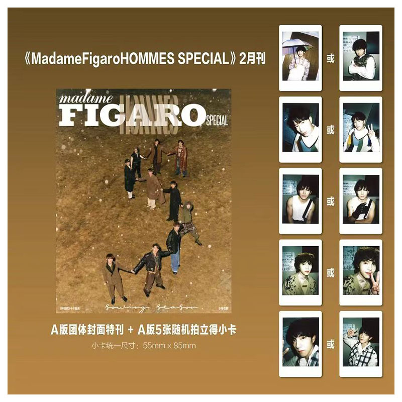 现货 官方版 种地吧 十个勤天 madame figaro hommes费加罗杂志2024年2月特刊 种地吧+珍藏版AB小卡套装任选