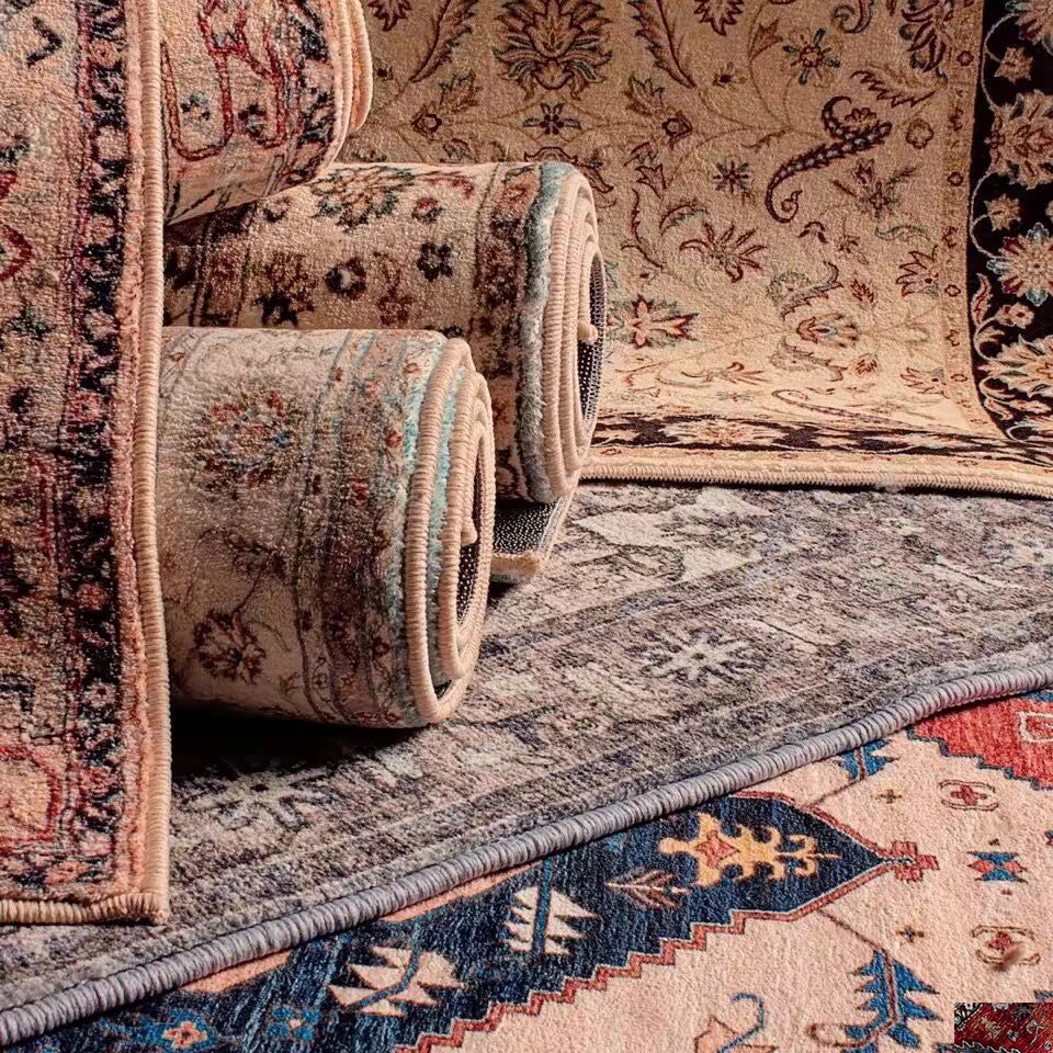 摩洛哥复古地毯欧式客厅卧室沙发茶几民族风家用地垫加厚仿羊绒毯