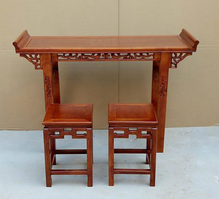 仿古供桌供台实木翘头条案香几新款中式贡品佛台客厅家用财神桌子