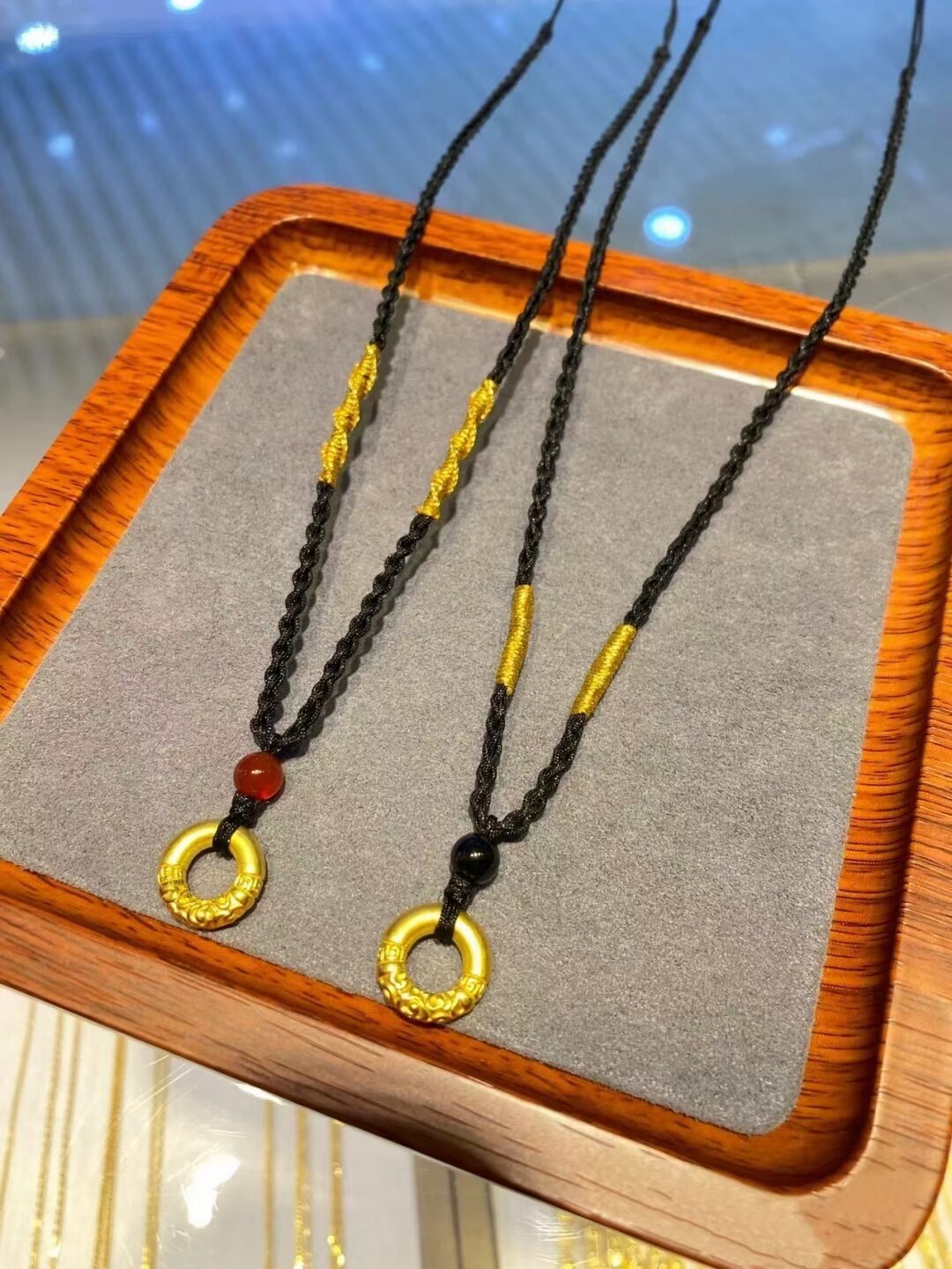 手链手串转运珠路路通已售0￥468折后价￥468淘宝新品黄金乾坤圈平安