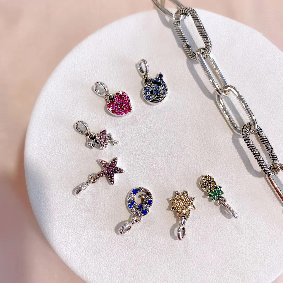 pandora潘多拉 me 五彩斑斓串饰吊坠925银银饰送女友项链首饰手链