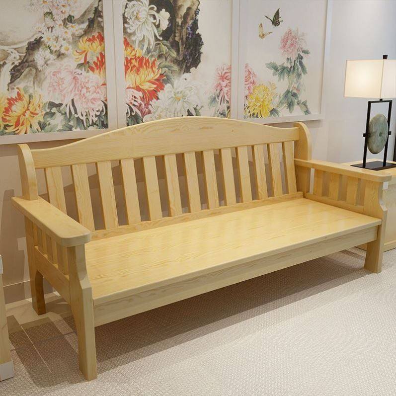 田园纯实木沙发小户型双人三人客厅松木沙发茶几组合书房阳台