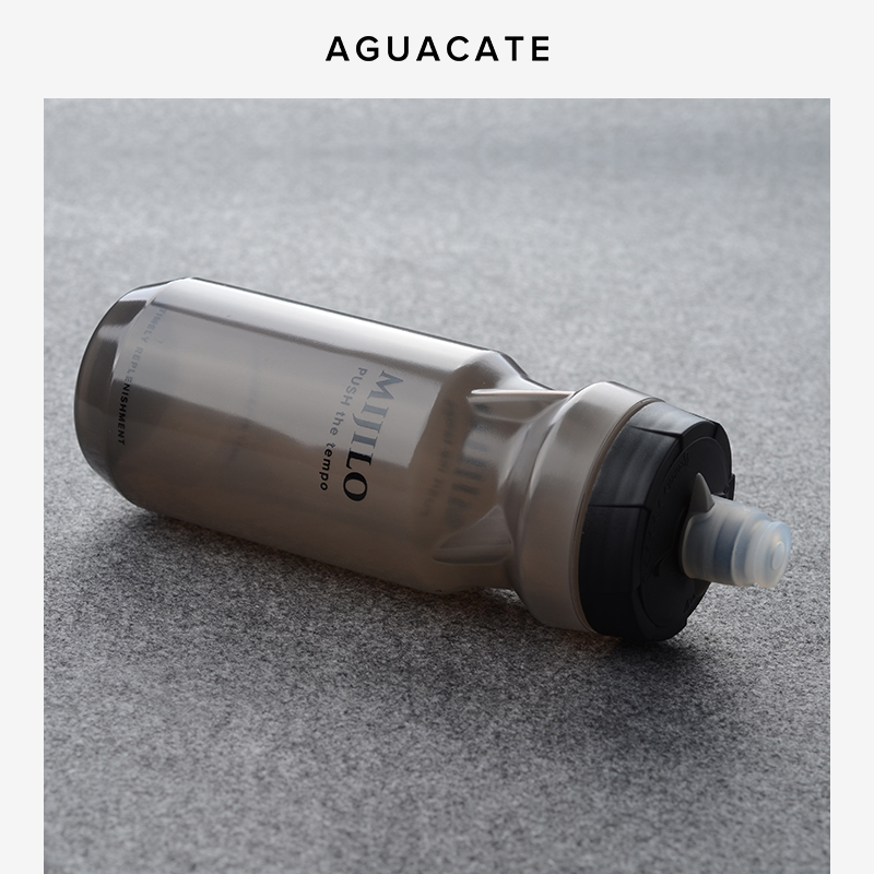 AGUACATE 骑行软水杯跑步运动水壶马拉松单车水壶按压式水杯500ML