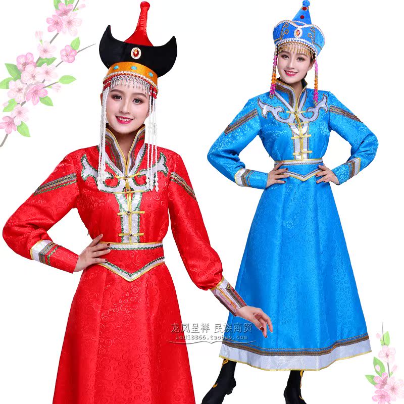 女士蒙古袍成人传统长袍蒙古族演出舞蹈服装迎宾服蒙族婚礼新娘服|ruв категории Женская одежда, костюм/национальная одежда/театр костюм, национальная одежда/этап погрузки - от Buy2taobao.com для оказания профессиональной услуги покупки агента Taobao