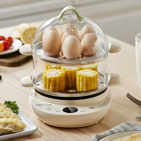 小熊蒸蛋器自动断电家用煎蛋神器定时煮蛋器煎蛋器小型插电早餐机