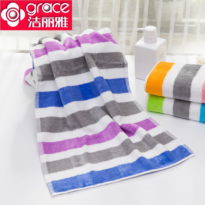 Jie Ya Cotton towels Wash one's face household thickening stripe towel Cotton Couple 2 Cede Washclothin the Home Fabric , Towel/Bath towel/Bathrobes , Towel/Washcloth category - from Buy2taobao.com to provide professional Taobao agent buy service
