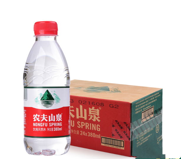 农夫山泉天然饮用水小瓶矿泉水380ml *24瓶 北京五环内五箱起包邮