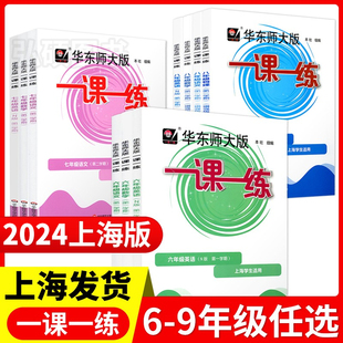 2024华东师大一课一练六年级下七年级下八九年级数学物理八年级上册下册语文英语化学沪教增强版上海同步初中教辅书必刷题练习册