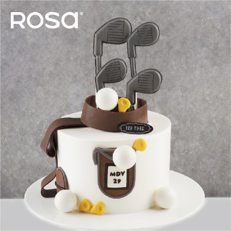 罗莎新品【绅士高尔夫生日蛋糕】长沙市同城送货提前24小时预订