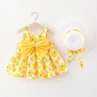 女宝宝夏装1-3岁裙子2023新款婴儿上衣2公主裙洋气女童夏季连衣裙