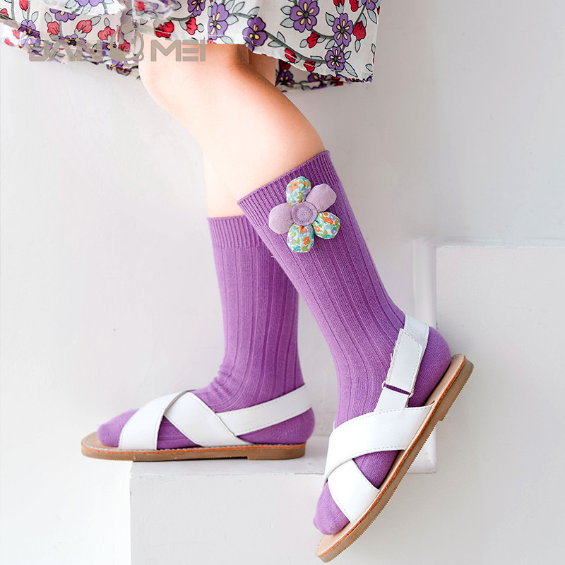 9小童袜子新品宝宝袜男童女童时尚街头风堆堆袜纯棉韩版潮流长筒袜已