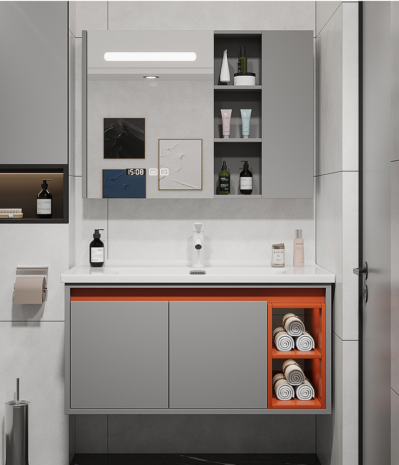 现代简约浴室柜吊柜组合