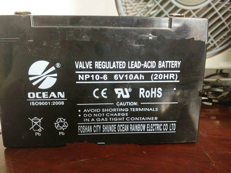 OCEAN蓄电池 NP10-6 6V10Ah (20HR) 玩具车 小孩子车 电动车电池