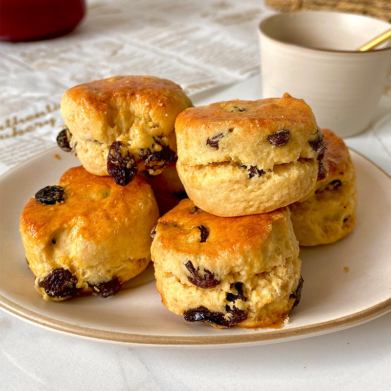 葡萄干蔓越莓_英式新款司康蔓越莓低脂低糖甜品下午茶零食葡萄干早餐