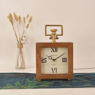 进口欧式创意座钟摆件家用客厅轻奢台式钟表美式时钟摆件高档台钟