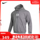 Nike耐克新款男子JORDAN灰色连帽卫衣针织套头衫DQ7339-091